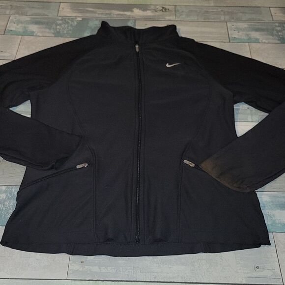 Black Nike Half Zip Jacket sz Small - Picture 1 of 5